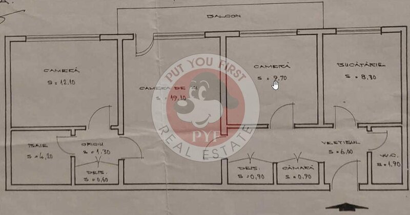 Jumbo Center | Apartament 3 camere | Semidecomandata | 69mp | B11124